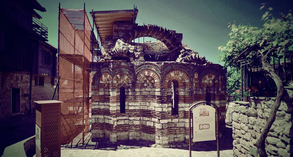 Nessebar - Holy Archangels Church [13th century] in Burgas, Bulgaria