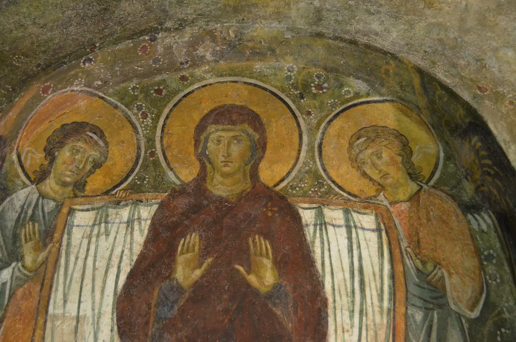 The ancient ossuary of Bachkovo Monastery, the only surviving structure from the original 1083 complex