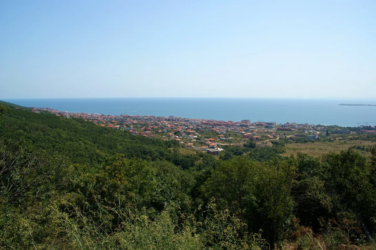 Bulgaria highway driving through scenic mountain landscape