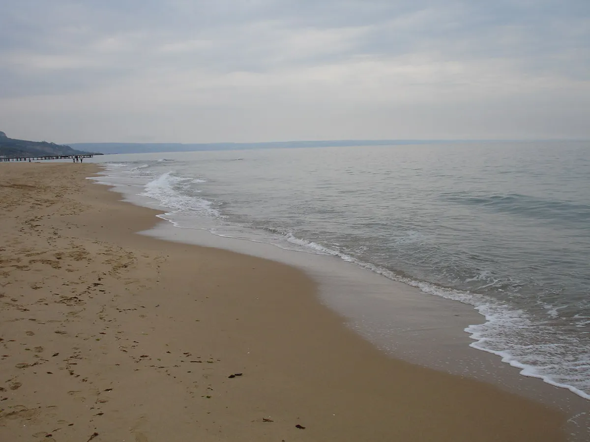 Golden Sands resort strip near Varna