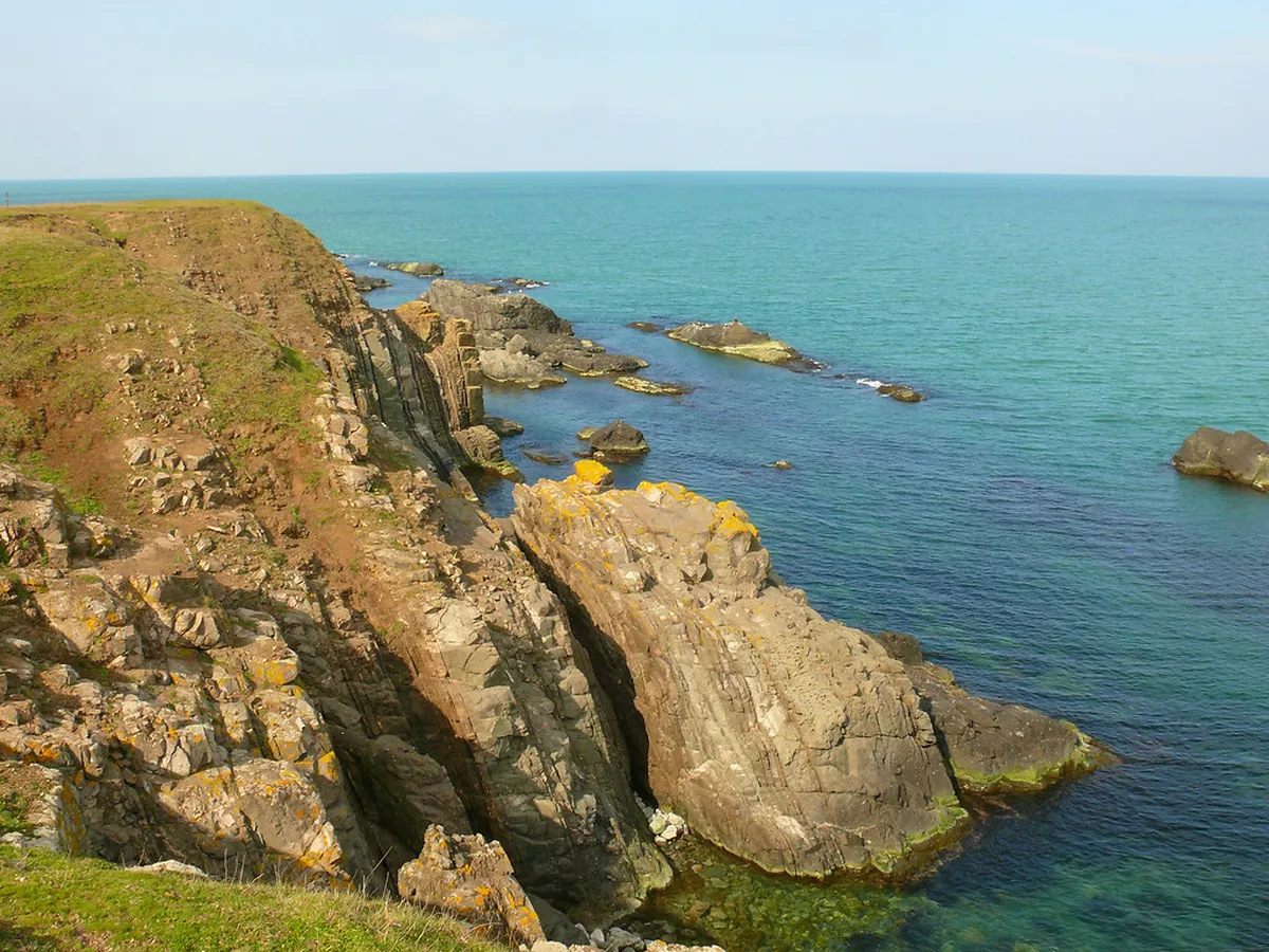 Rugged Black Sea coastline in Bulgaria
