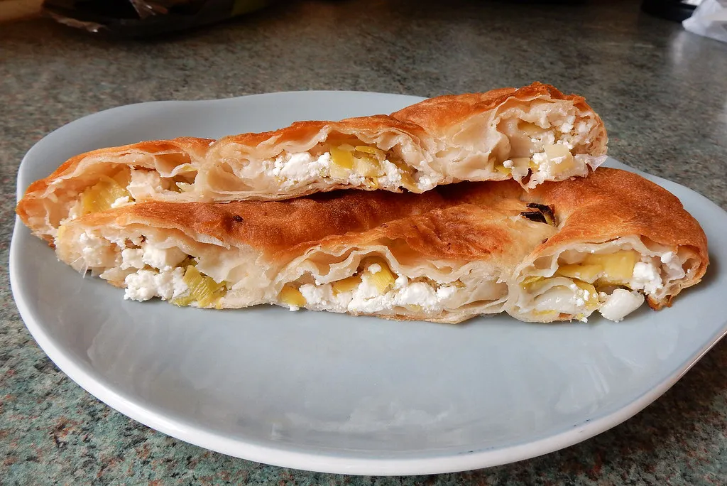 A traditional Bulgarian breakfast