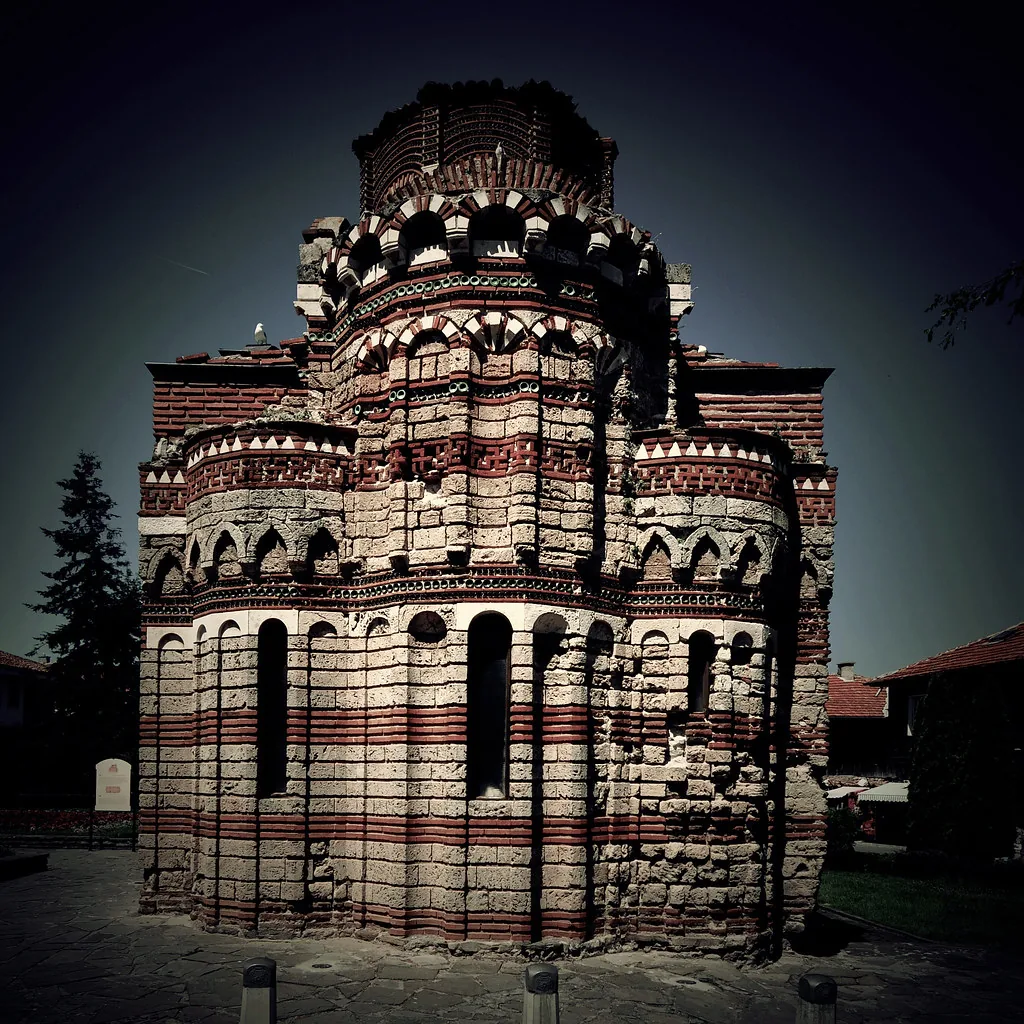 Nessebar -Christ Pantocrator Church [13th century] in Burgas, Bulgaria