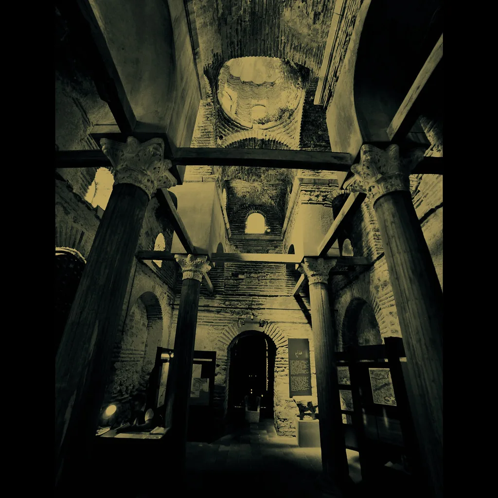 Nessebar -Christ Pantocrator Church [13th century] in Burgas, Bulgaria