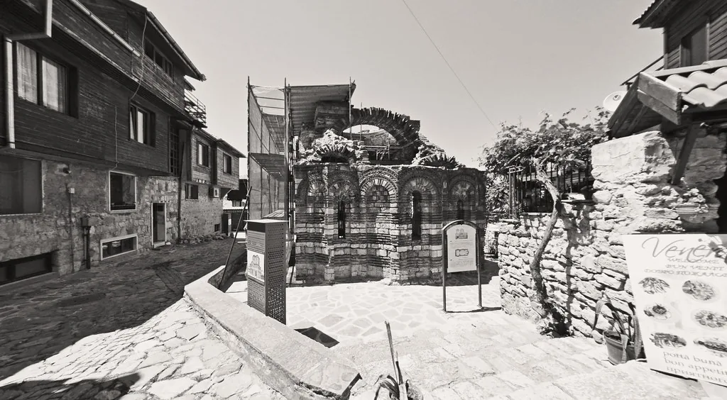Nessebar - Holy Archangels Church [13th century] in Burgas, Bulgaria
