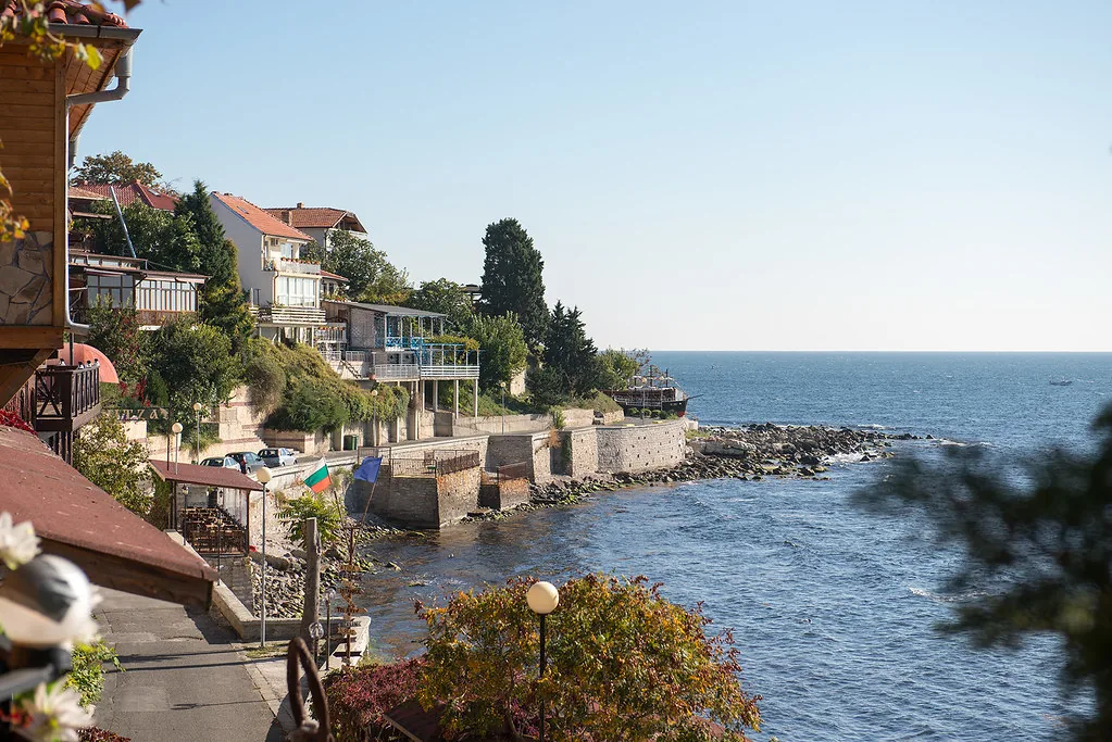 Nessebar. South coast in Nessebar, Bulgaria