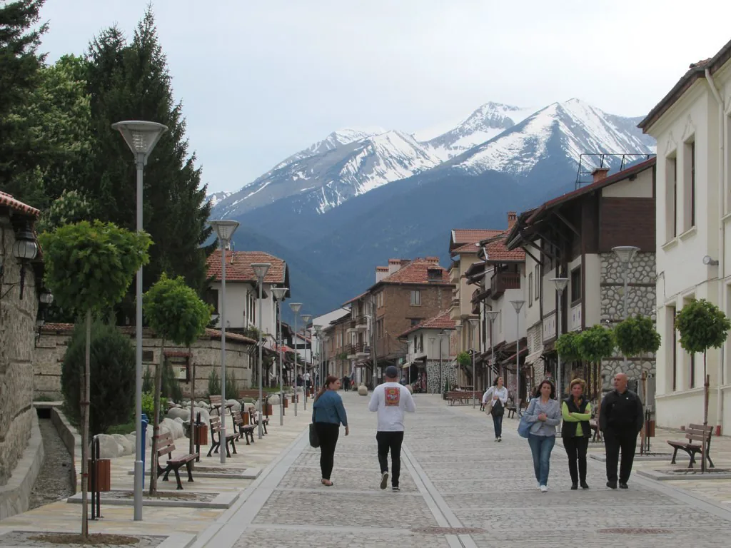 Pirin Street in Bansko in Bansko, Bulgaria