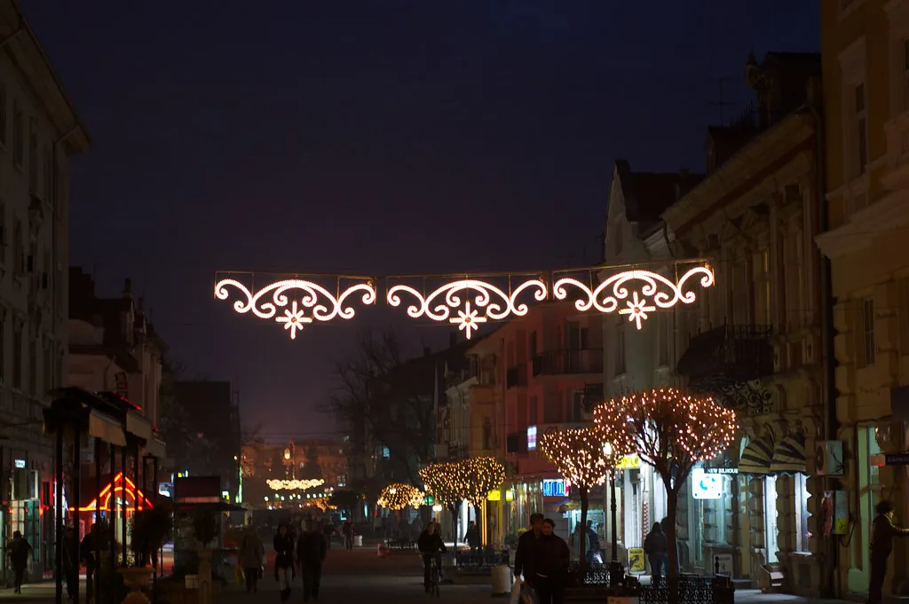 Lil' Vienna before christmas in Ruse, Bulgaria