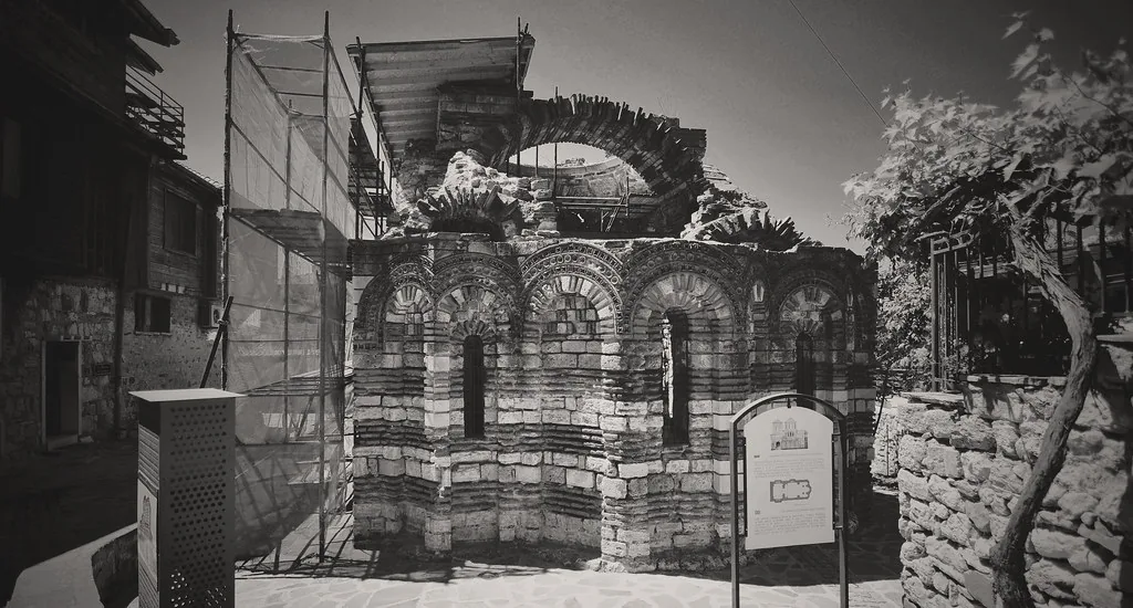 Nessebar - Holy Archangels Church [13th century] in Burgas, Bulgaria