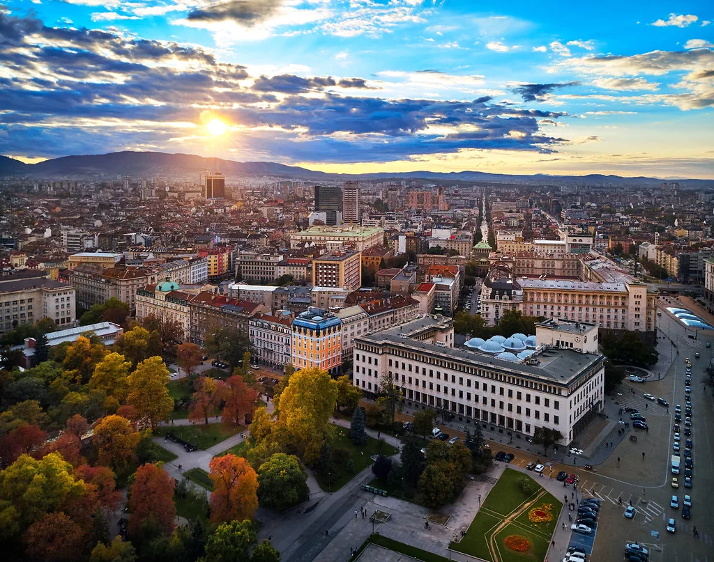 Sofia City Garden in Sofia, Bulgaria