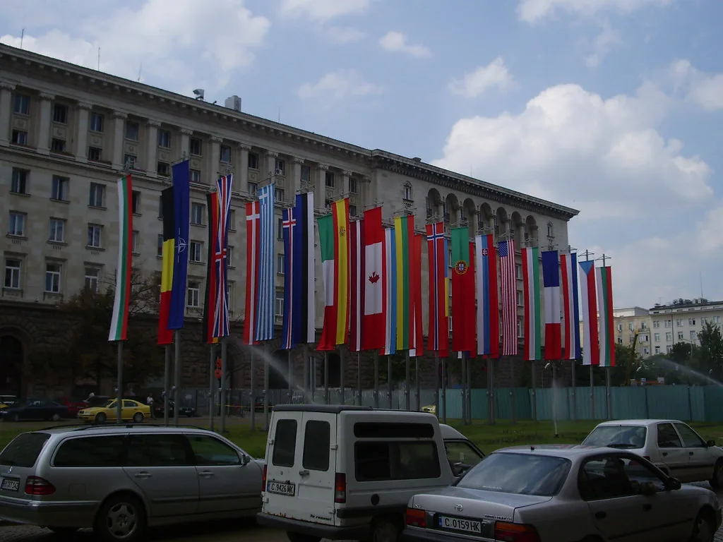 Independance Square in Sofia, Bulgaria