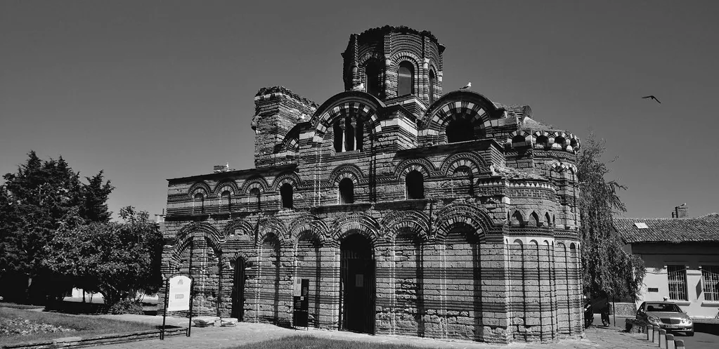 Nessebar -Christ Pantocrator Church [13th century] in Burgas, Bulgaria