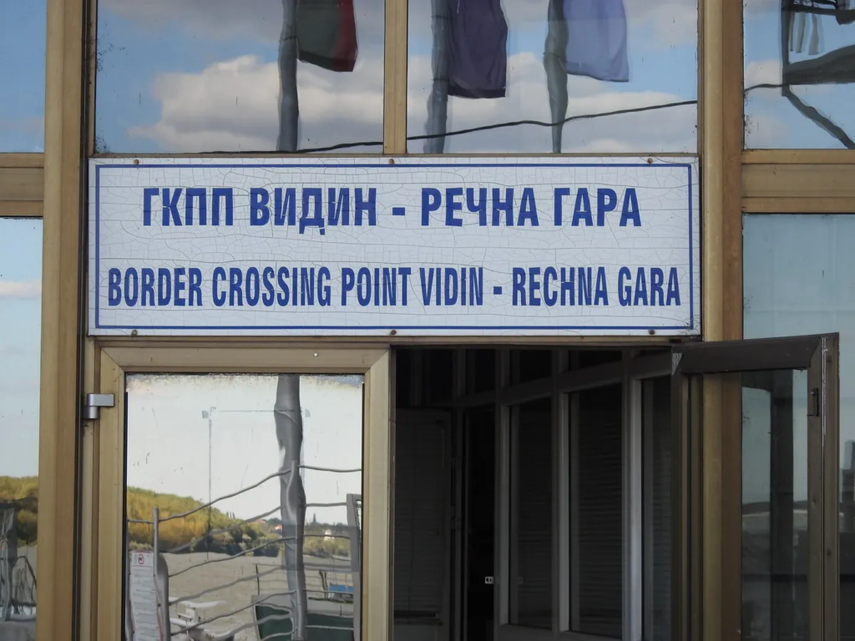 A road border crossing into Bulgaria