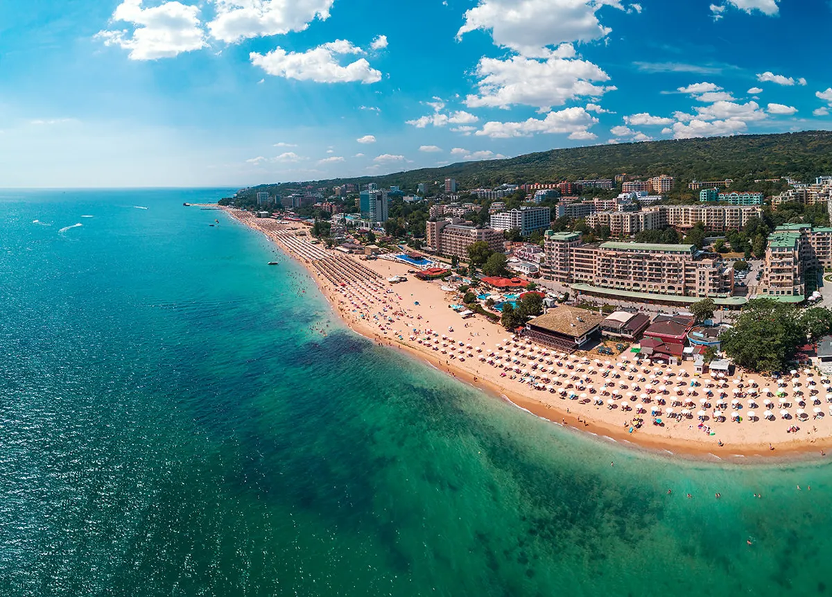 Sunny Beach, Bulgaria — beach resort view