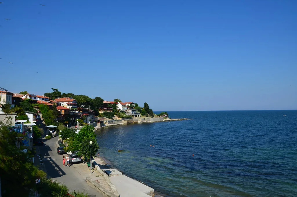 A seaside old town on Bulgaria's Black Sea coast