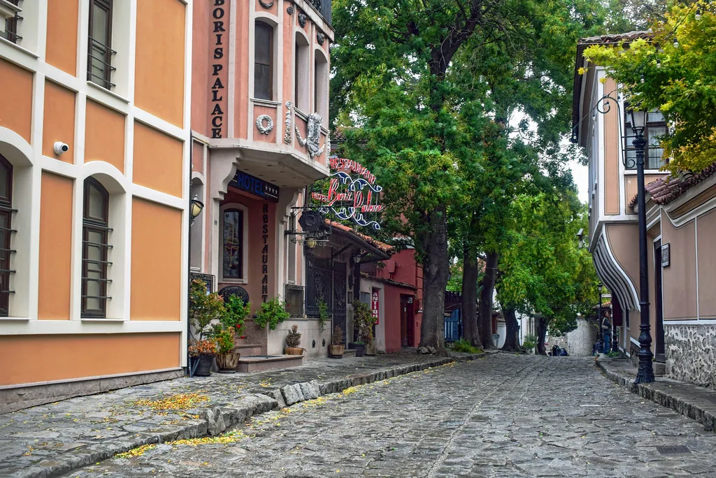 Plovdiv Old Town in Plovdiv, Bulgaria