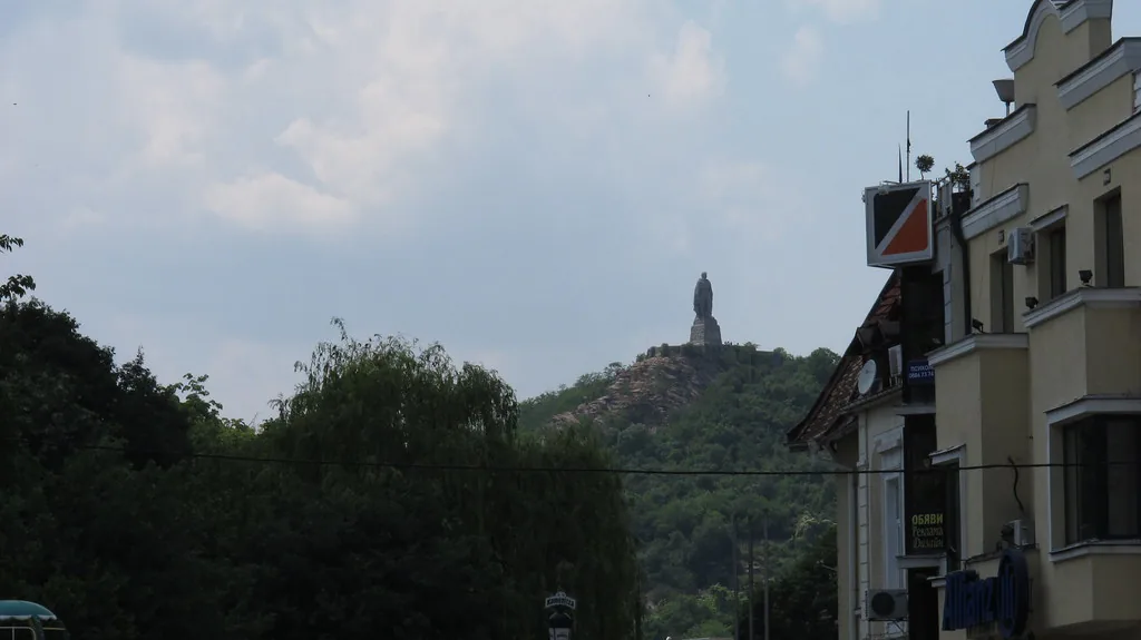el Cristo de Plovdiv in Plovdiv, Bulgaria