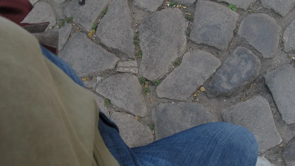 pavement in Plovdiv, Bulgaria