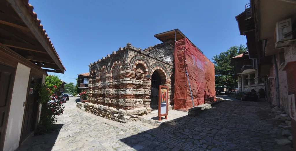 Nessebar - Holy Archangels Church [13th century] in Burgas, Bulgaria