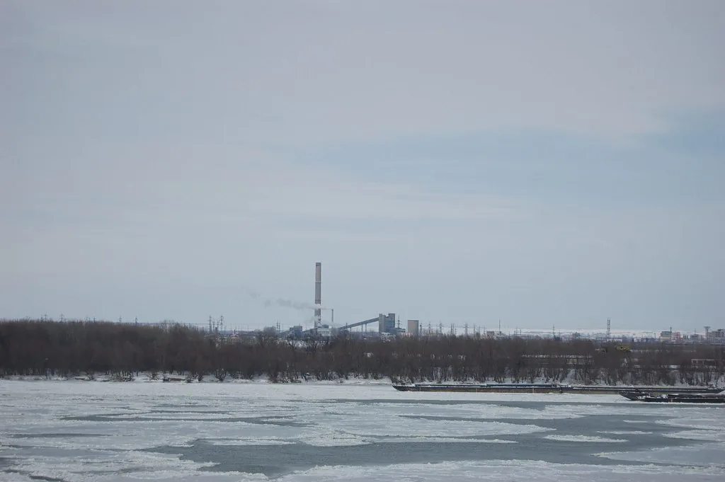 Danube on the rocks in Ruse, Bulgaria