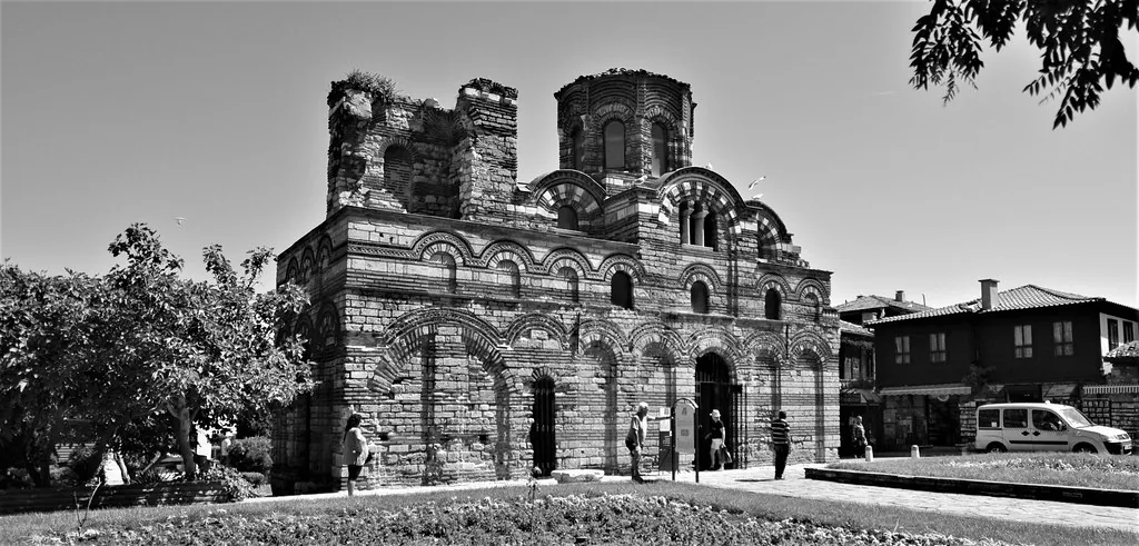 Nessebar -Christ Pantocrator Church [13th century] in Burgas, Bulgaria