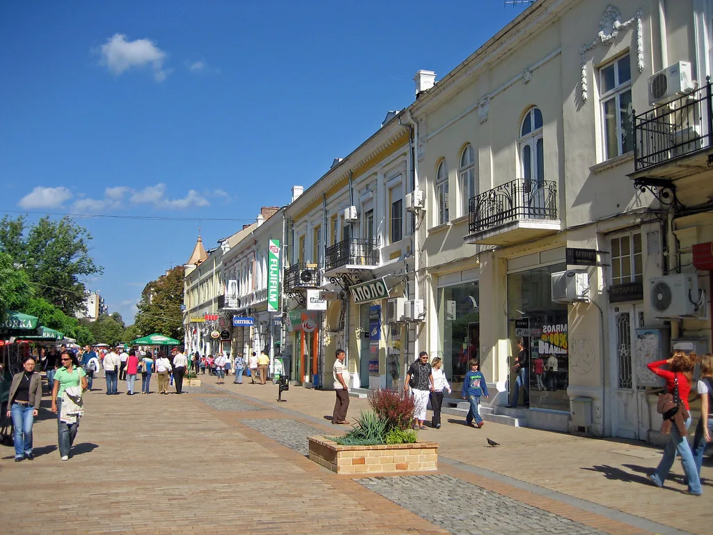 ulitsa Alexandrovska in Ruse, Bulgaria