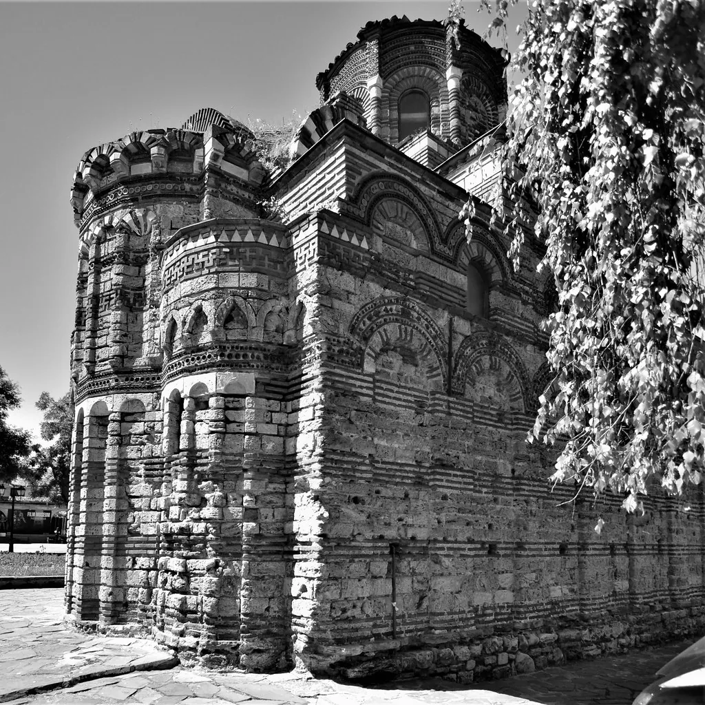 Nessebar -Christ Pantocrator Church [13th century] in Burgas, Bulgaria