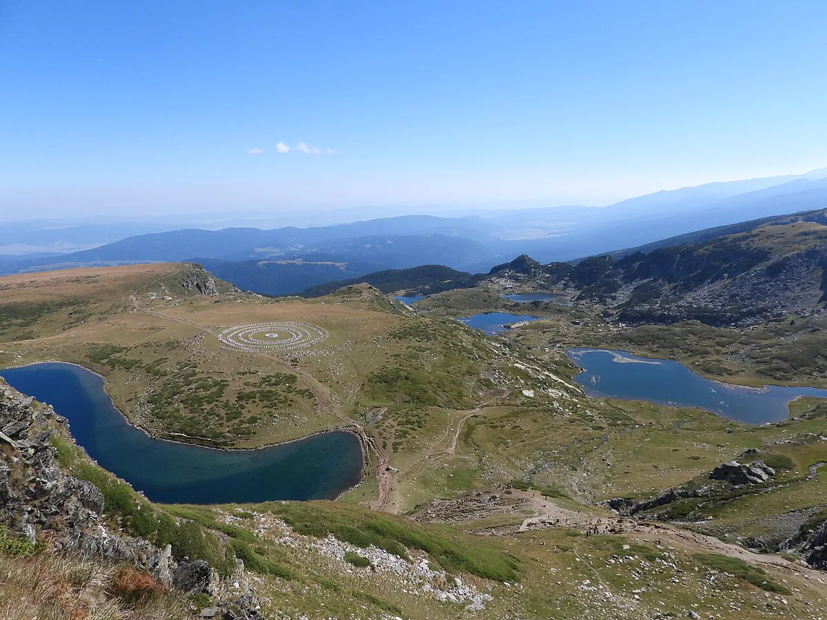 Seven Rila Lakes hiking trail above Panichishte, Bulgaria — 1