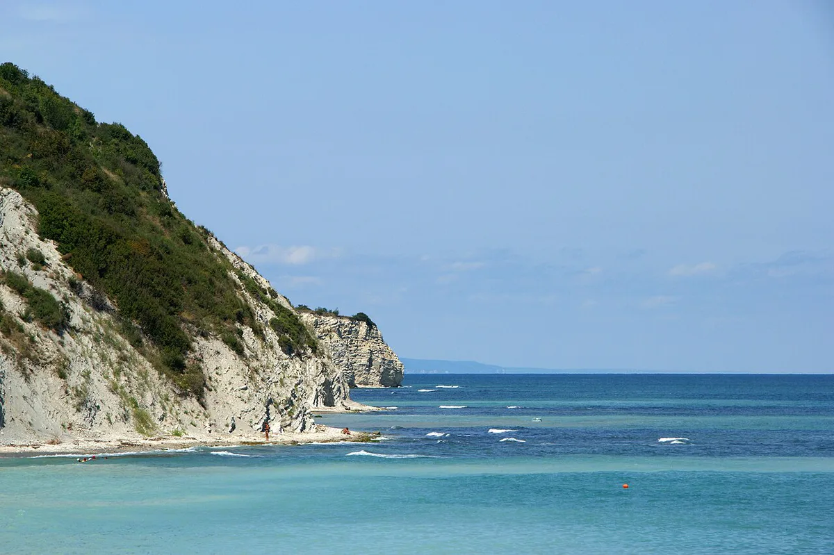 St. Nicholas the Wonderworker Monastery perched on the cliffs near Byala, Bulgaria — 1