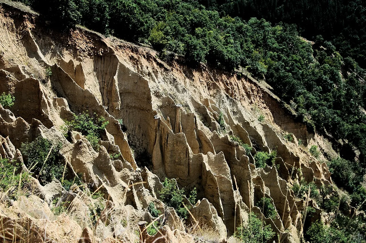 Stob Pyramids sandstone rock formations near Sapareva Banya, Bulgaria — 2