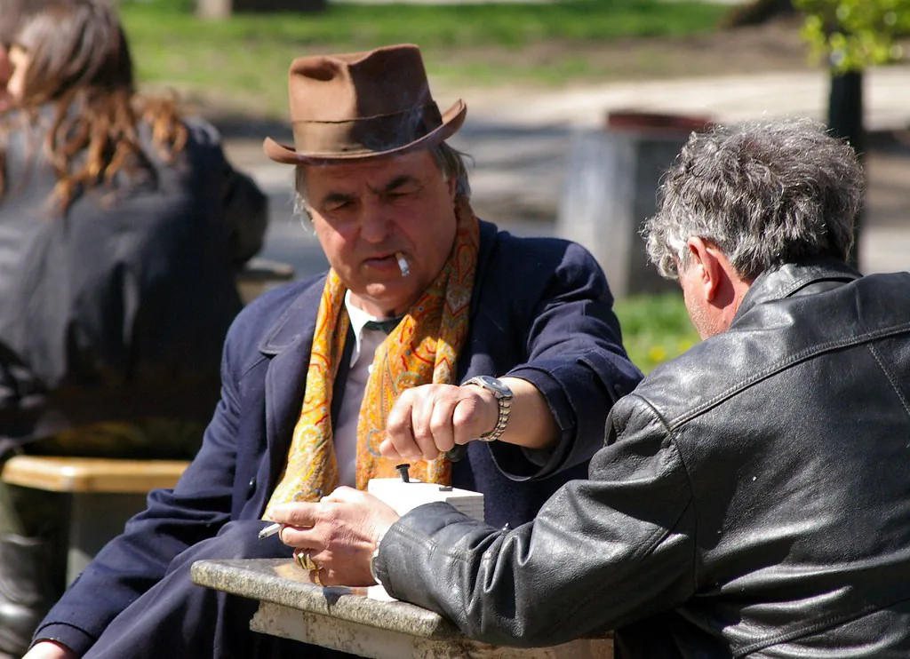 Chess Grand Master, City Park, Sofia, Bulgaria, April 2007 in Sofia, Bulgaria