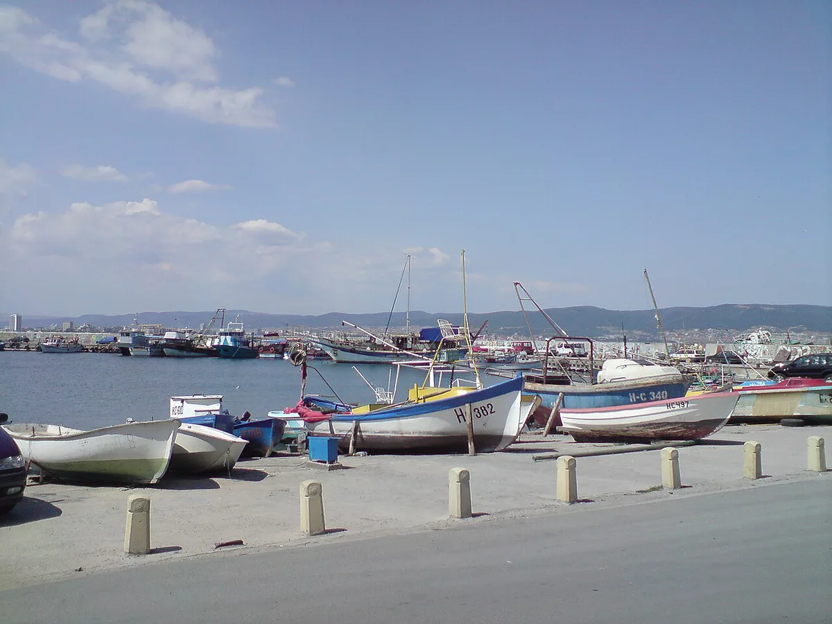 Excursion boat off Sunny Beach, Bulgaria — 1