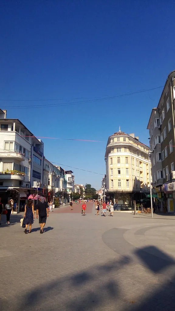 Main pedestrian street, Varna in Varna, Bulgaria