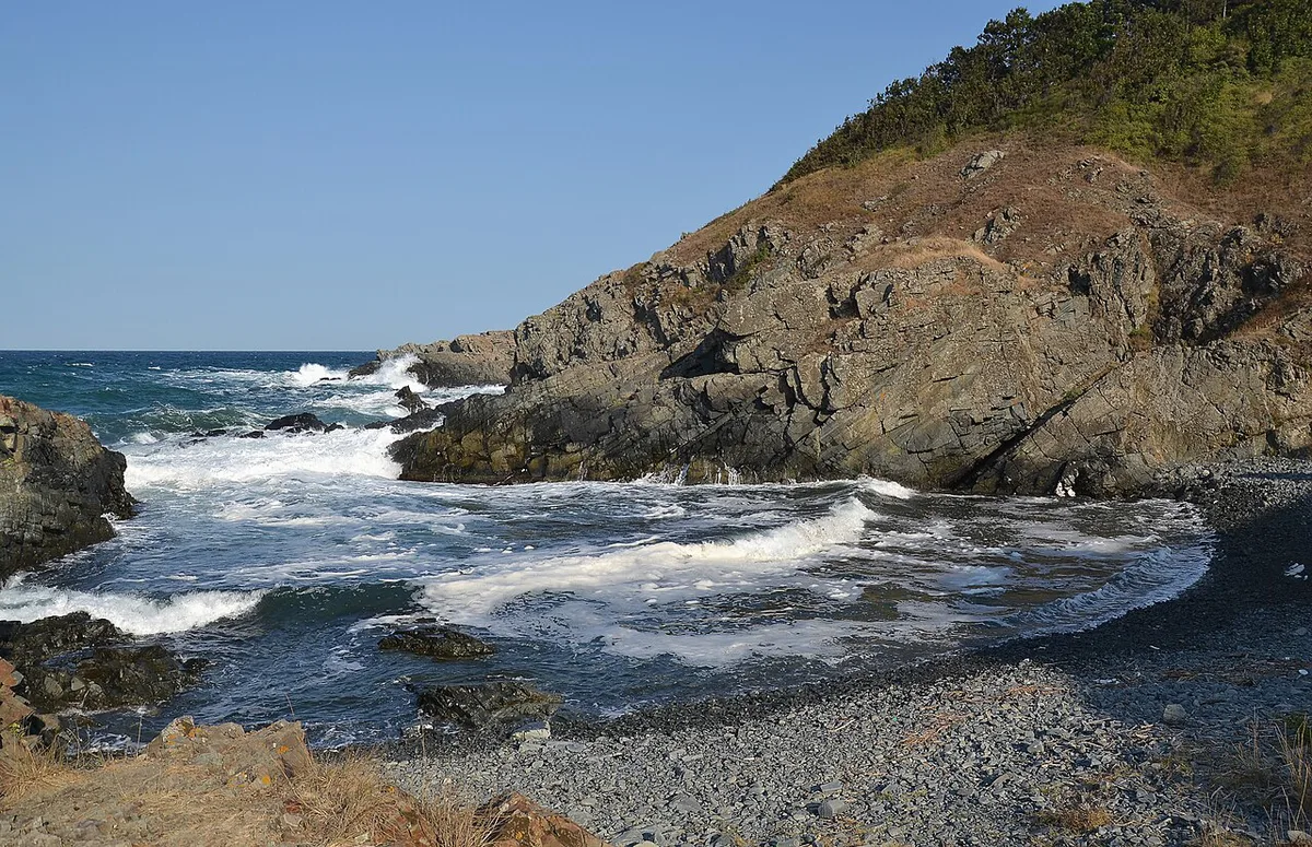 Sandy beach and coastline near Tsarevo, Bulgaria — 2
