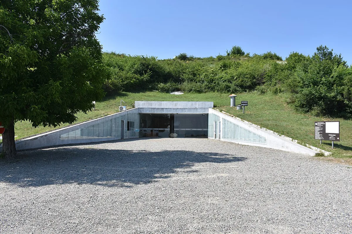 Thracian tomb landscape near Kazanlak, Bulgaria — 1