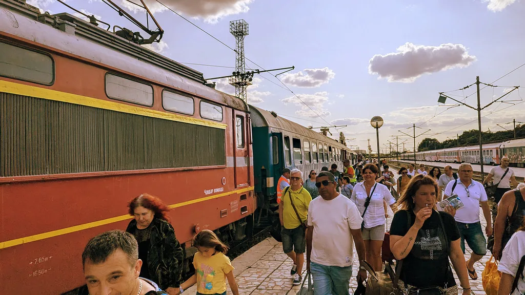 Train from Sophia to Varna in Varna, Bulgaria